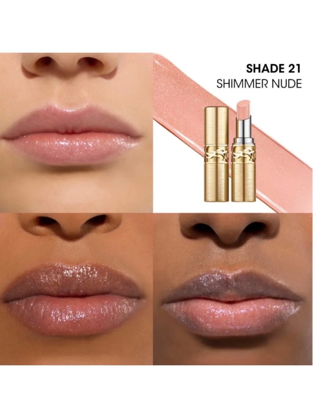 NEW✅YSL 21 Shimmer Nude